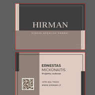 Reikėtų atspausdinti 200 vnt vizitinių kortelių, 100 lipdukų