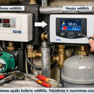 Boilerio valdiklio keitimas