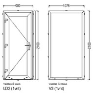 Duru ir lango idejimas