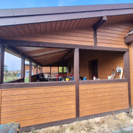 Domina skaidrūs tentai terasai