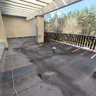 Terasos įrengimas ant stogo.