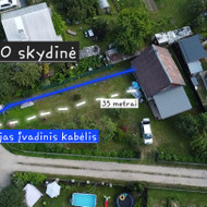 Pakeisti įvadinį kabėlį į namą