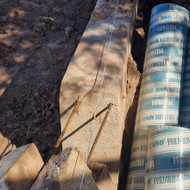 Nupjauti atramine sienele pagal linija