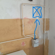 Dujų skaitiklio vietos koregavimas