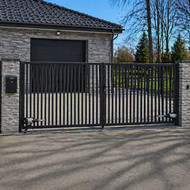 Vartų stulpų sumūrijimas