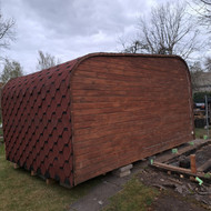 Sraigtinių polių montavimas