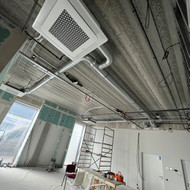 Vėdinimo vamzdžių pertvarkymas/lubinio kondicionieriaus perkėlimas