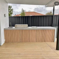 Lauko grill stalo betonavimas