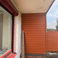 Terasos - Balkono apkalimas, PVC medzio imitacijos lentelemis
