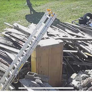 Seni rąstai, lentos išsivežimui
