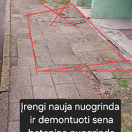 Daugiabučio namo takelio atnaujinimas - Trinkelių įrengimas