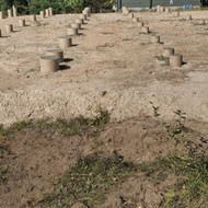 Betoniniai poliai terasai
