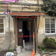 Lamino, durų, stogelio montavimas