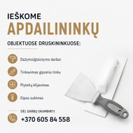 Ieškomi apdailininkai Druskininkuose