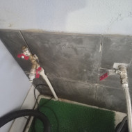 Vandens krano garaže sutvarkymas