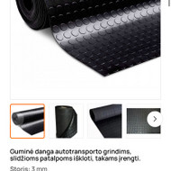 Guminės grindų dangos klojimas garaže