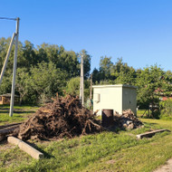 Šaknų kelmų išvežimas