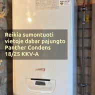 Sumontuoti naują dujinį katilą vietoj analogiško senesnio