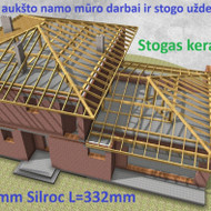 MŪRO DARBAI IR STOGO UŽDENGIMAS