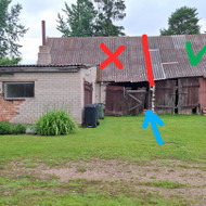 Stogo konstrukcijų demontavimas, griūvančios sienos rekonstrukcija