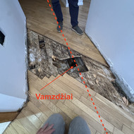 Vandens įvado keitimas grindyse