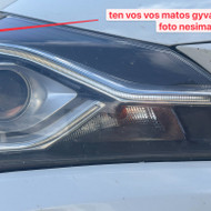 Toyota Yaris 2017 m. priekinio žibinto LED juosta vos vos gyva