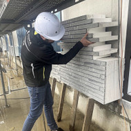 Fasado irengimas 1200m2