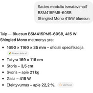 Dalinai segmentinės ir saulės panelių tvoros įrengimas