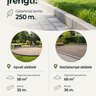 Bortų, pagrindų įrengimas