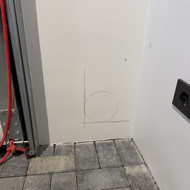 Skylės gręžimas betono sienoje