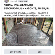 Grindu betonavimas