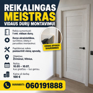 Vidaus durų montavimas