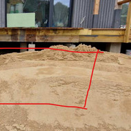 Aikštelės betonavimas, 2,5m x 2,5m x 0,15m