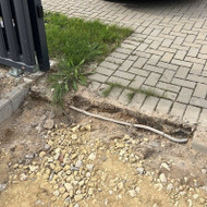 Įvažiavimo bortelio įbetonavimas