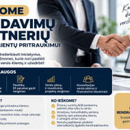 Ieškome pardavimų partnerių / klientų pritraukimo specialistų