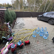 Trinkelių plovimas, piktžolių, sąmanų naikinimas, atsijos