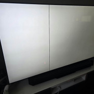 Samsung QE65Q80 gedimas, vertikali juosta ekrane