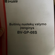 Pajungti švaistė valymo įrenginio orapūtę